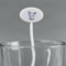 Custom Design - White Plastic 7" Stir Stick - Oval - Main