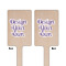 Custom Design - Wooden 6.25" Stir Stick - Rectangular - Double Sided - Front & Back