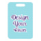 Custom Design - Metal Luggage Tag - Front Without Strap