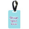 Custom Design - Metal Luggage Tag - With Strap