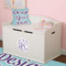 Custom Design - Wall Monogram on Toy Chest