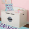 Custom Design - Round Wall Decal on Toy Chest