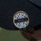 Custom Design - Golf Ball Marker Hat Clip - Gold - On Hat