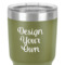 Custom Design - 30 oz Stainless Steel Ringneck Tumbler - Olive - Close Up