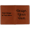 Custom Design - Cognac Leather Passport Holder Outside Double Sided - Apvl