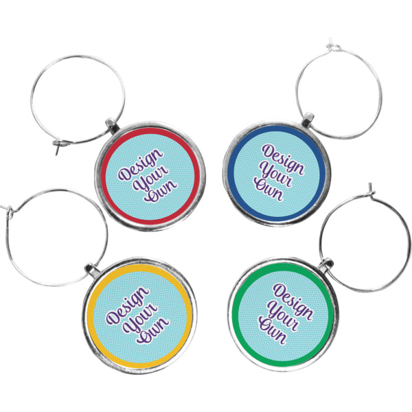 Custom Design Your Own Wine Charms - Set of 4