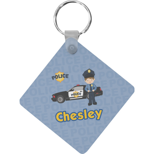 Custom Design Your Own Diamond Plastic Keychain