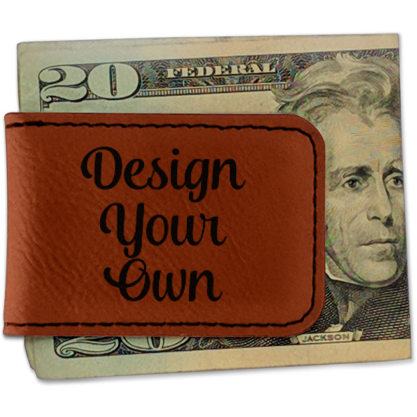 Custom Design Your Own Leatherette Magnetic Money Clip