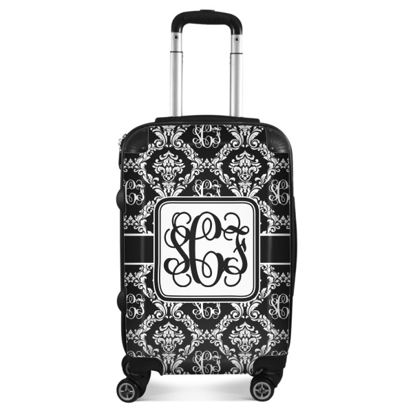 Custom Monogrammed Damask Suitcase (Personalized)