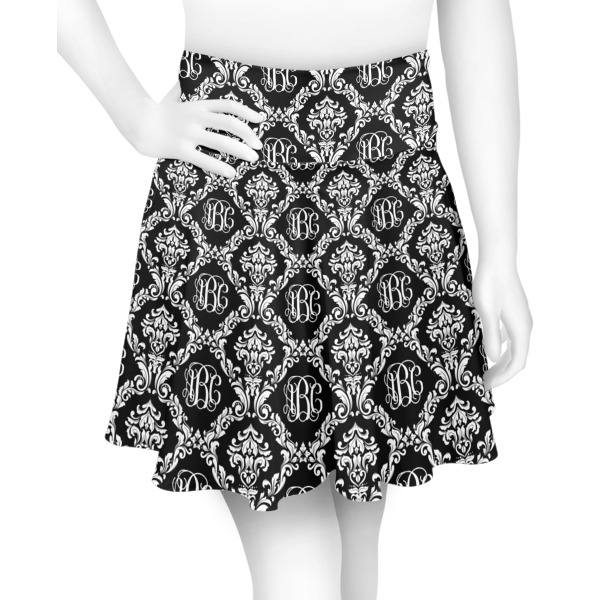 Custom Monogrammed Damask Skater Skirt - X Large