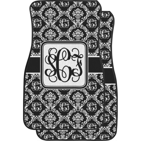 Custom Monogrammed Damask Car Floor Mats (Personalized)