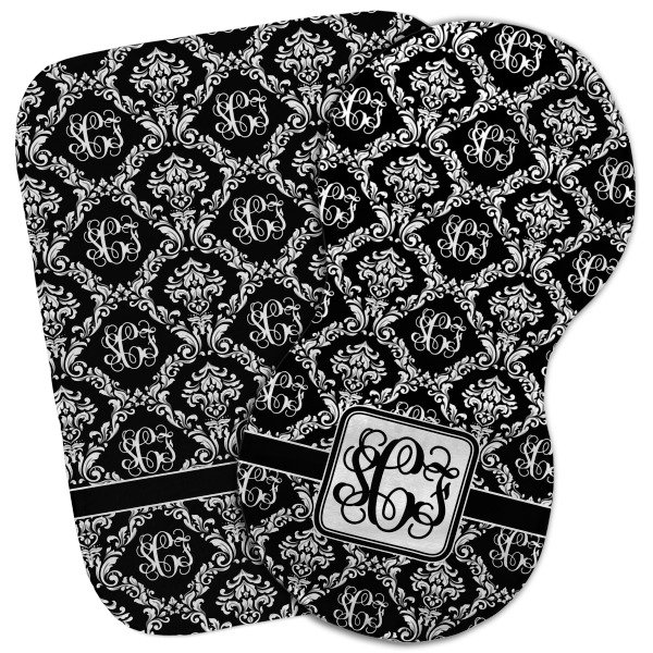 Custom Monogrammed Damask Burp Cloth