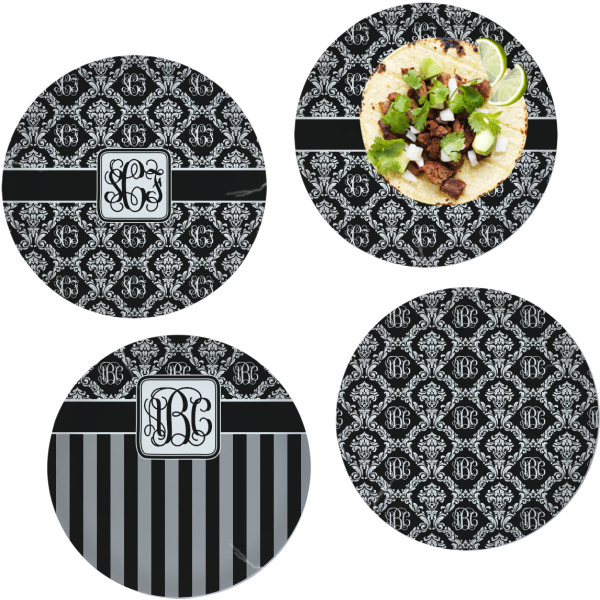 Custom Design Your Own Glass Lunch / Dinner Plate 10" - Set of 4