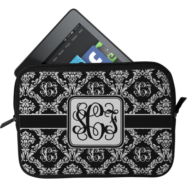 Custom Monogrammed Damask Tablet Case / Sleeve (Personalized)