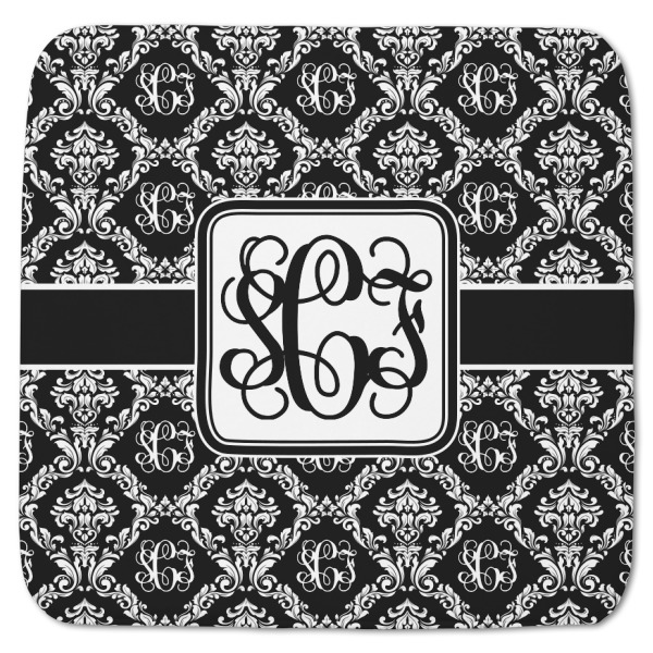 Custom Monogrammed Damask Memory Foam Bath Mat - 48"x48" (Personalized)