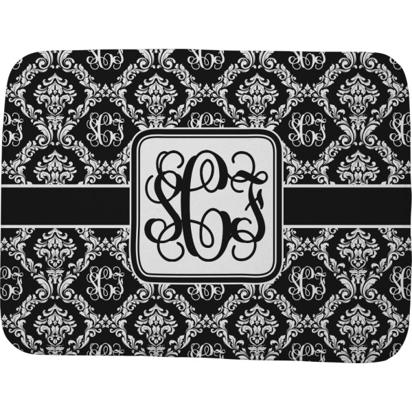 Custom Monogrammed Damask Memory Foam Bath Mat - 48"x36" (Personalized)