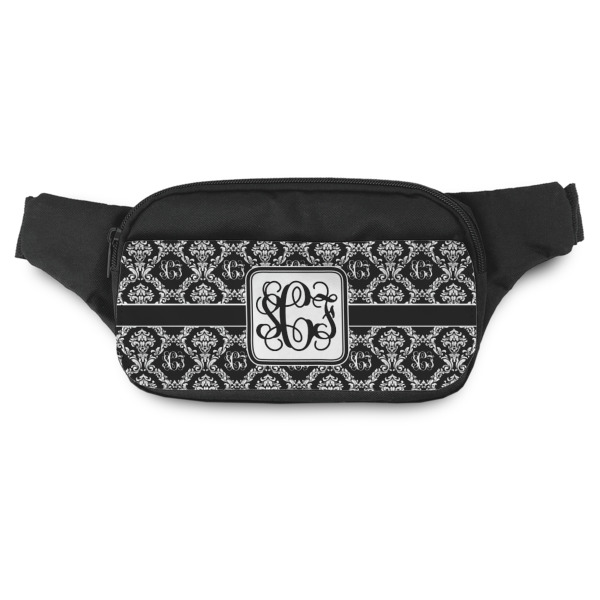 Custom Monogrammed Damask Fanny Pack - Modern Style