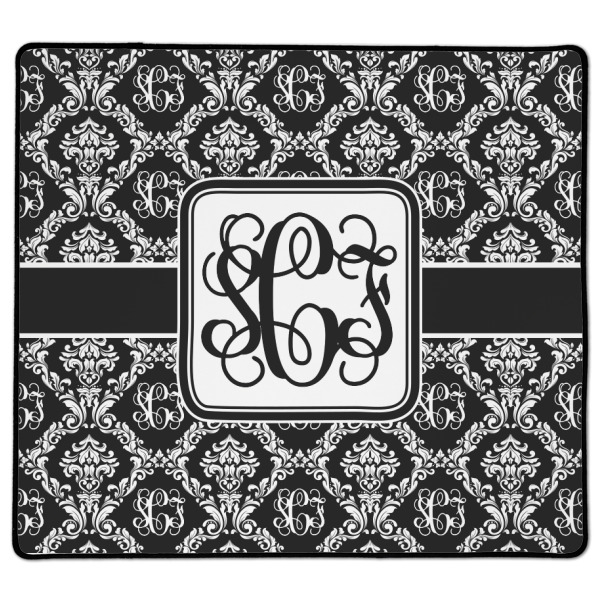 Custom Monogrammed Damask XL Gaming Mouse Pad - 18" x 16"