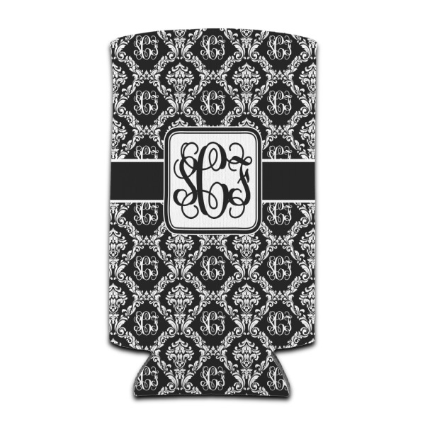 Custom Monogrammed Damask Can Cooler (tall 12 oz)