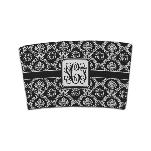 Custom Monogrammed Damask Coffee Cup Sleeve