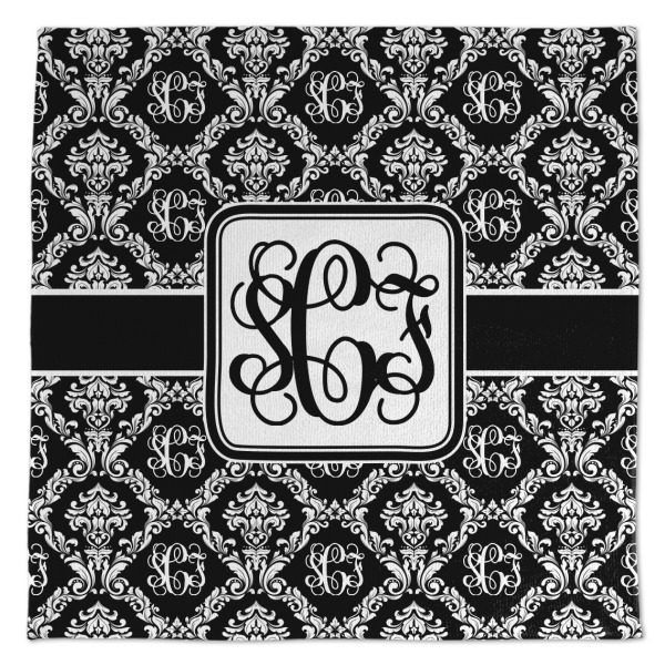 Custom Monogrammed Damask Microfiber Dish Towel