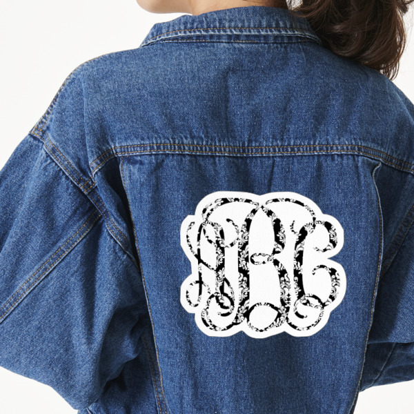 Custom Monogrammed Damask Large Custom Shape Patch - 2XL