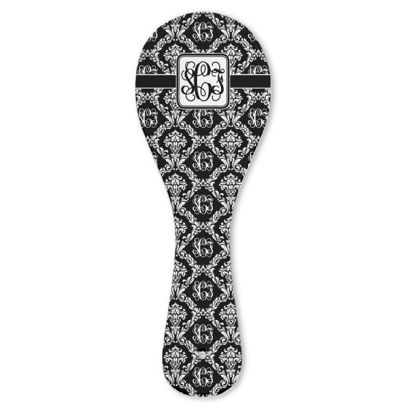 Custom Monogrammed Damask Ceramic Spoon Rest