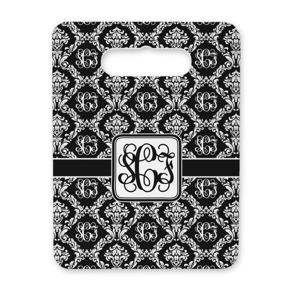 Custom Monogrammed Damask Rectangular Trivet with Handle