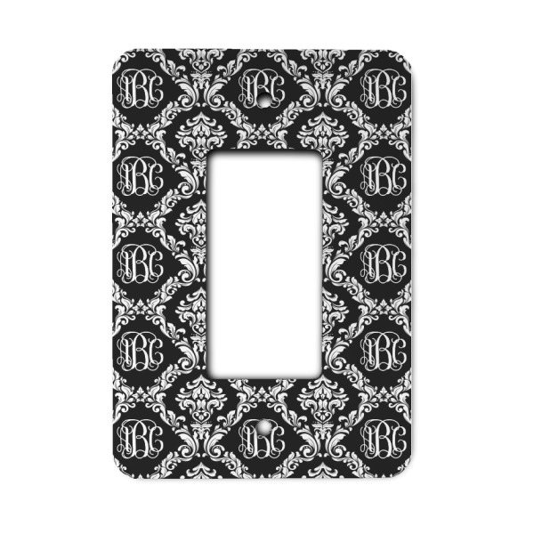 Custom Monogrammed Damask Rocker Style Light Switch Cover