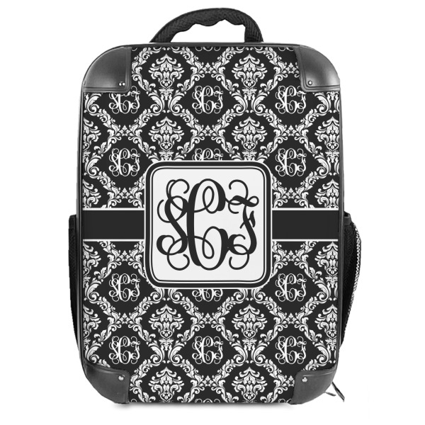 Custom Monogrammed Damask Hard Shell Backpack