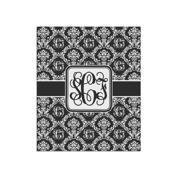 Custom Monogrammed Damask Poster - Matte - 20x24