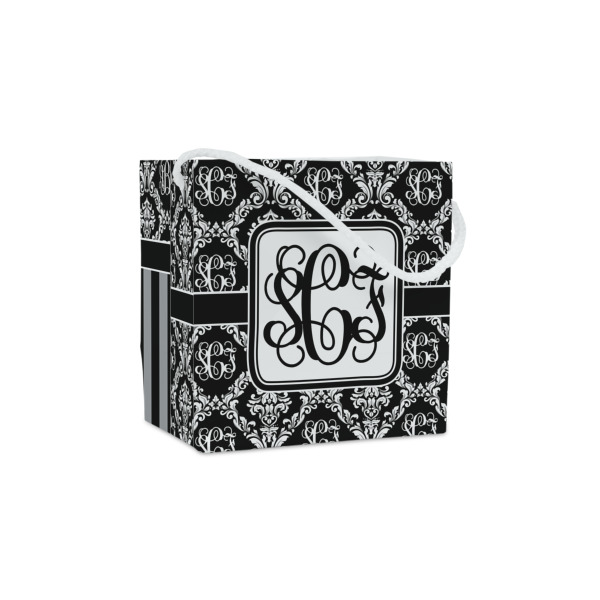 Custom Monogrammed Damask Party Favor Gift Bags - Matte