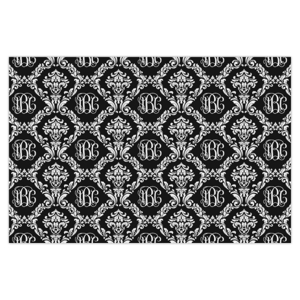 Custom Monogrammed Damask X-Large Tissue Papers Sheets - Heavyweight