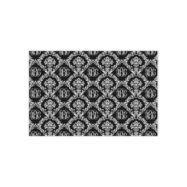 Custom Monogrammed Damask Small Tissue Papers Sheets - Lightweight