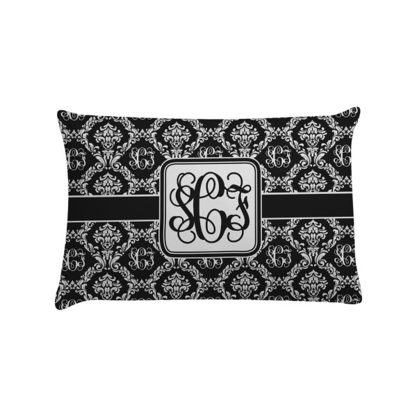 Custom Monogrammed Damask Pillow Case - Standard (Personalized)