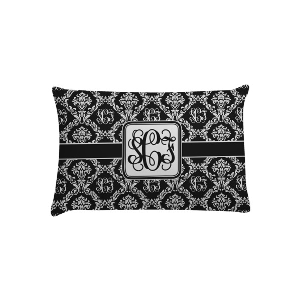 Custom Monogrammed Damask Pillow Case - Toddler (Personalized)