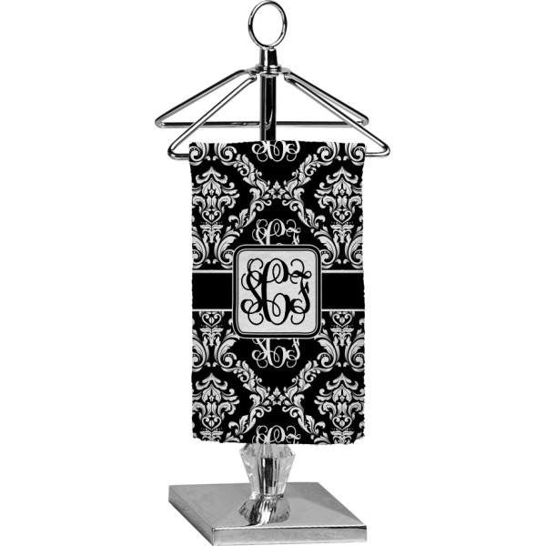 Custom Monogrammed Damask Finger Tip Towel - Full Print (Personalized)