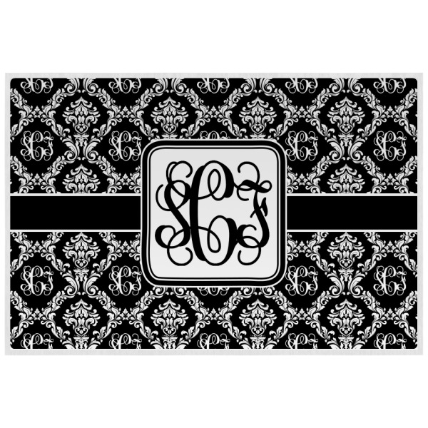 Custom Monogrammed Damask Laminated Placemat