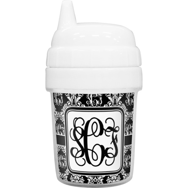 Custom Monogrammed Damask Baby Sippy Cup (Personalized)