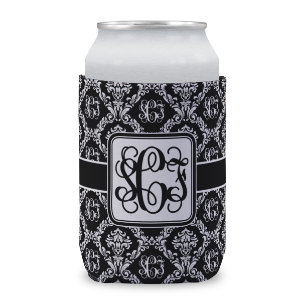 Custom Monogrammed Damask Can Cooler (12 oz)