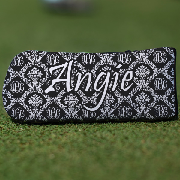 Custom Monogrammed Damask Blade Putter Cover