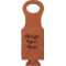 Custom Design - Cognac Leatherette Wine Totes - Single Front