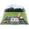 Custom Design - Picnic Blanket - with Basket Hat and Book - in Use