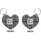 Custom Design - Heart Keychain (Front + Back)