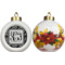 Custom Design - Ceramic Christmas Ornament - Poinsettias (APPROVAL)