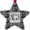 Custom Design - Metal Star Ornament - Front