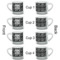 Custom Design - Double Shot Espresso Cup - Set of 4 - Front & Back