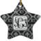 Custom Design - Ceramic Flat Ornament - Star (Front)