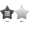 Custom Design - Ceramic Flat Ornament - Star Front & Back (APPROVAL)