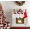 Custom Design - Linen Stocking w/Red Cuff - Fireplace (LIFESTYLE)